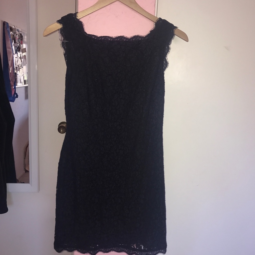 Navy blue lace dress